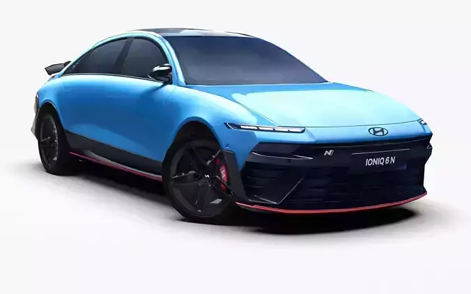 Hyundai ioniq 6N 2026 Low-poly 3D model