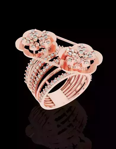 Floral Blossom Diamond Ring