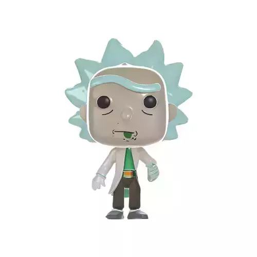 Rick And Morty Cartoon Style Toy Model 3D print model