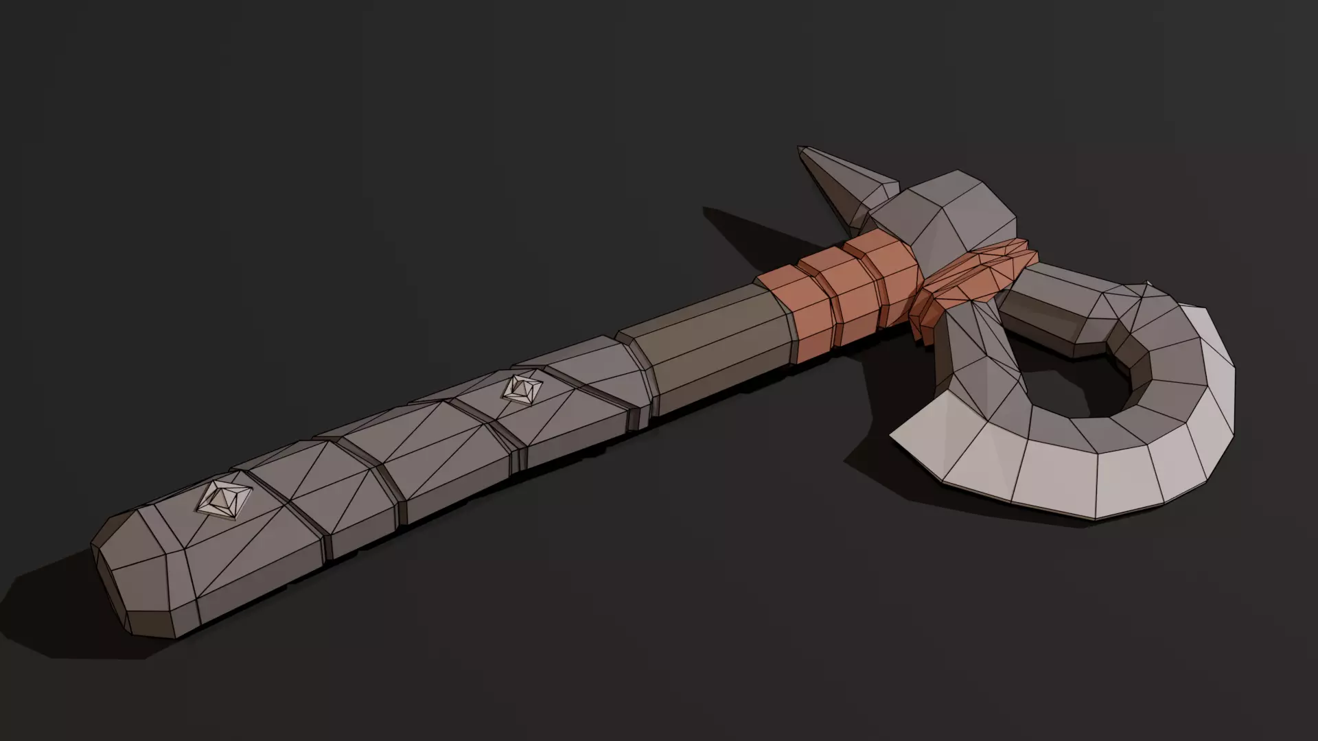 Assassin Character Game Ready Low Poly PBR Model Low-poly 3D model_17