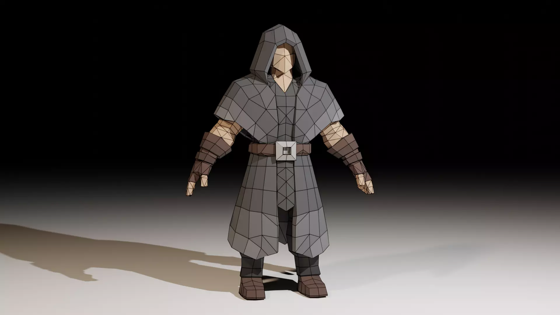 Assassin Character Game Ready Low Poly PBR Model Low-poly 3D model_18