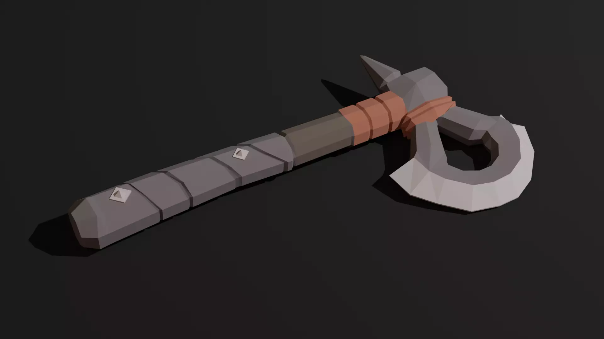 Assassin Character Game Ready Low Poly PBR Model Low-poly 3D model_11