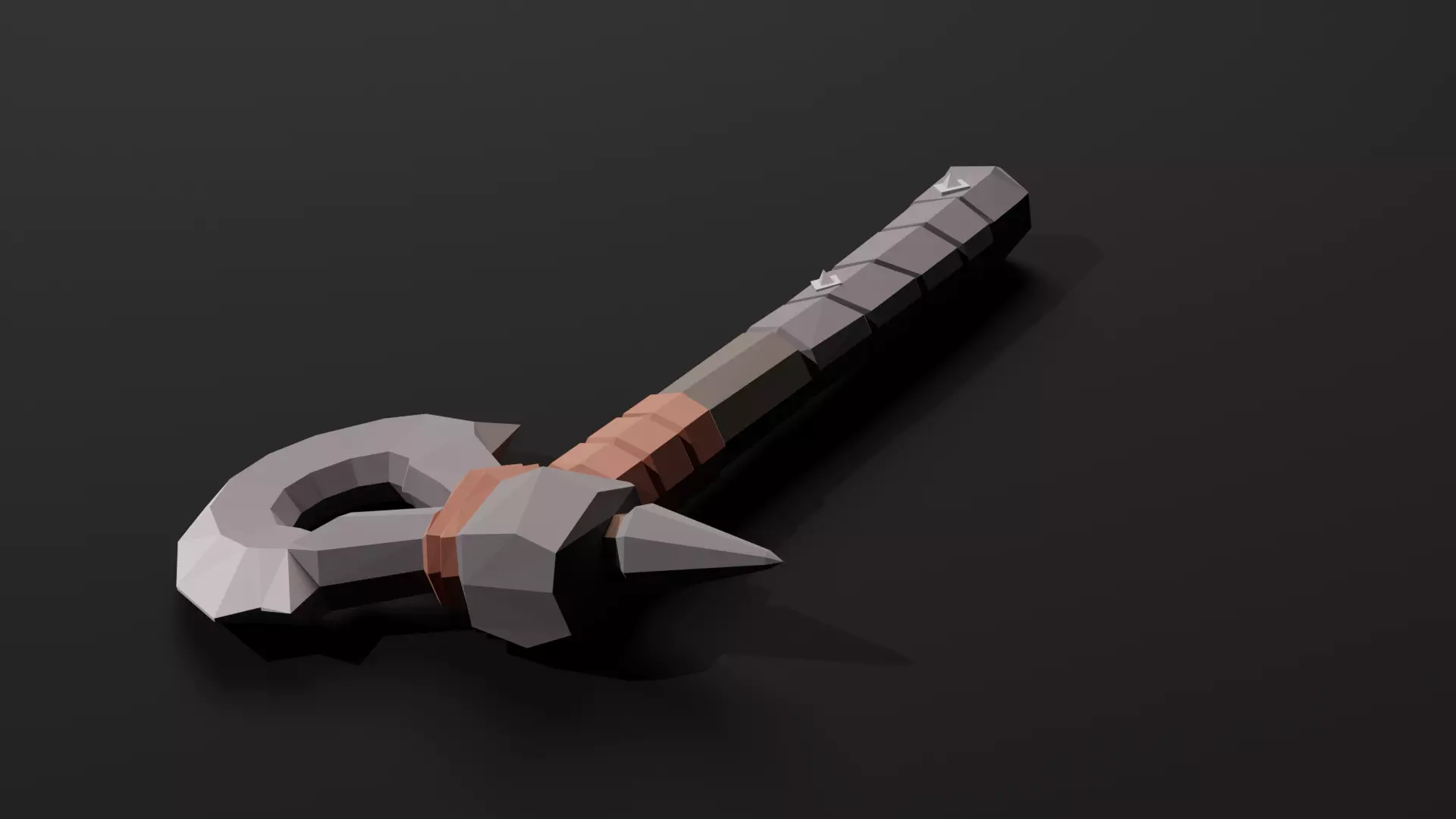 Assassin Character Game Ready Low Poly PBR Model Low-poly 3D model_12