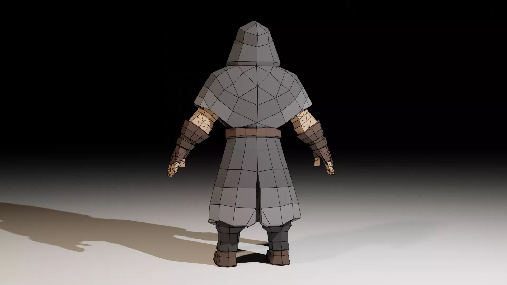 Assassin Character Game Ready Low Poly PBR Model Low-poly 3D model_19