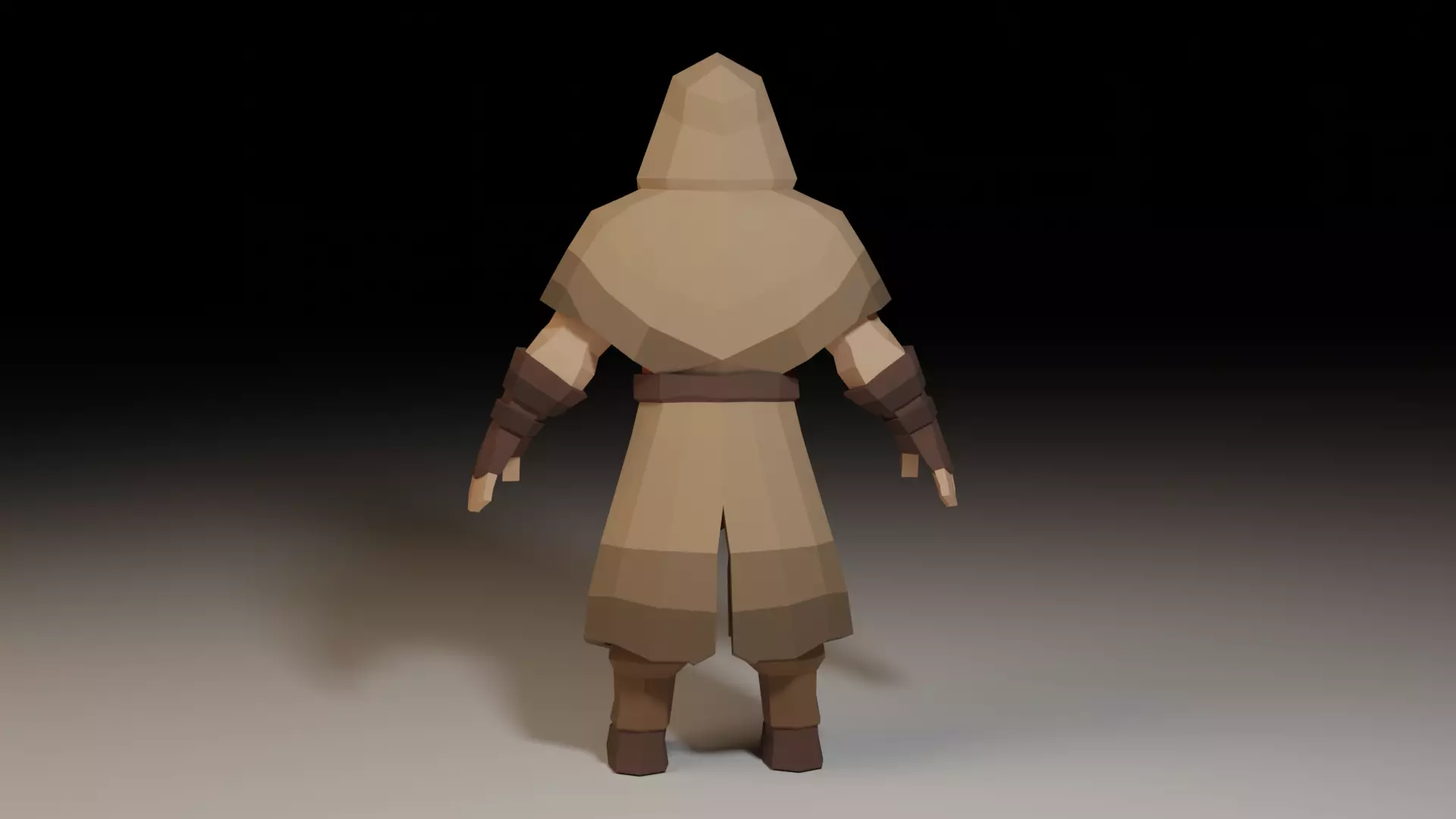 Assassin Character Game Ready Low Poly PBR Model Low-poly 3D model_10