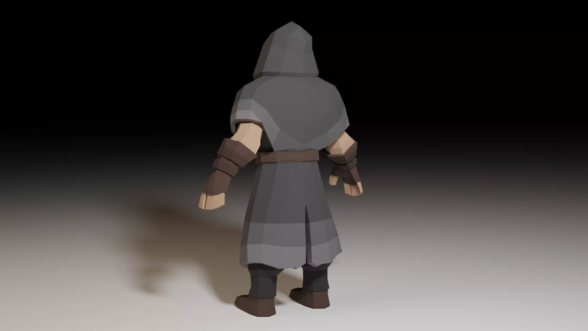 Assassin Character Game Ready Low Poly PBR Model Low-poly 3D model_5