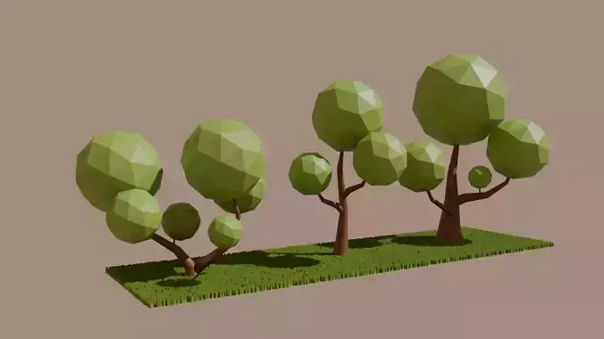 Low Poly Tree Pack Low-poly 3D model Low Poly Tree Pack Low-poly 3D model