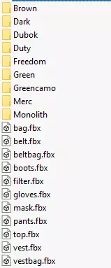 Stalker like hazmat suit Low-poly 3D model_19