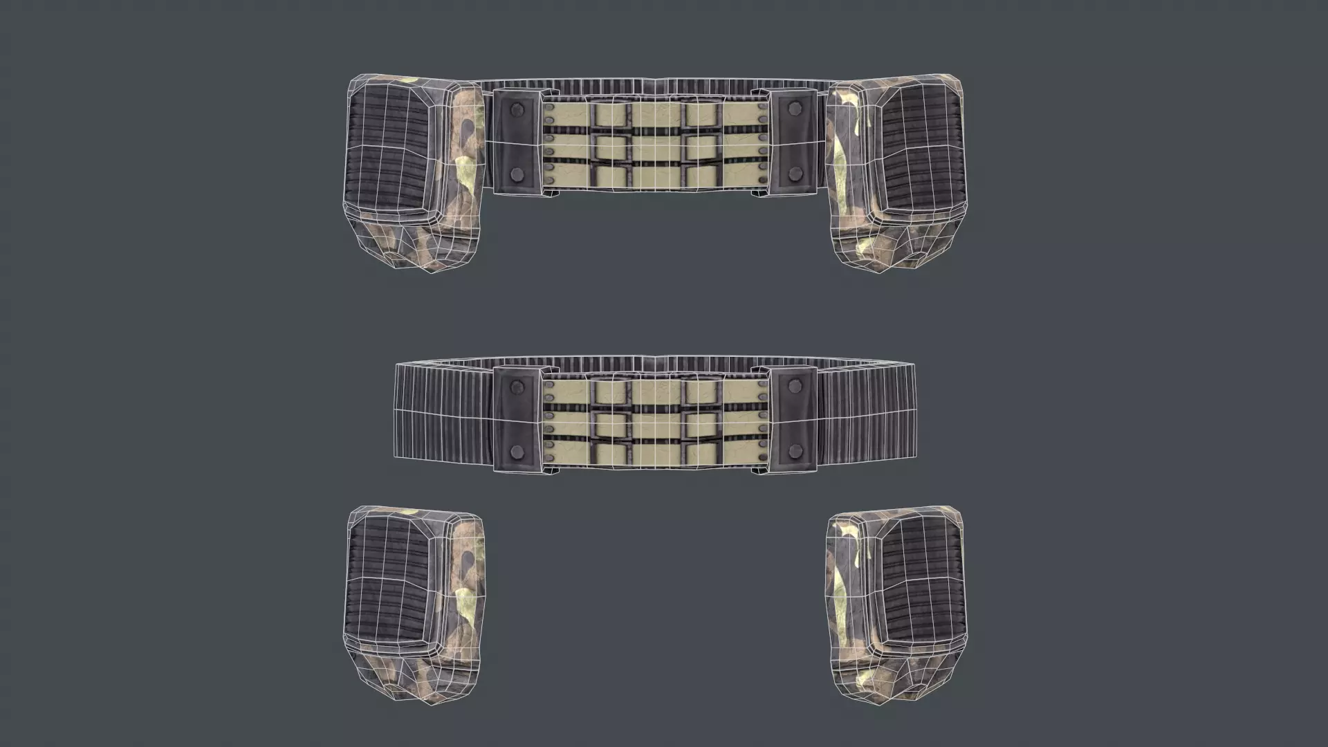 Stalker like hazmat suit Low-poly 3D model_13