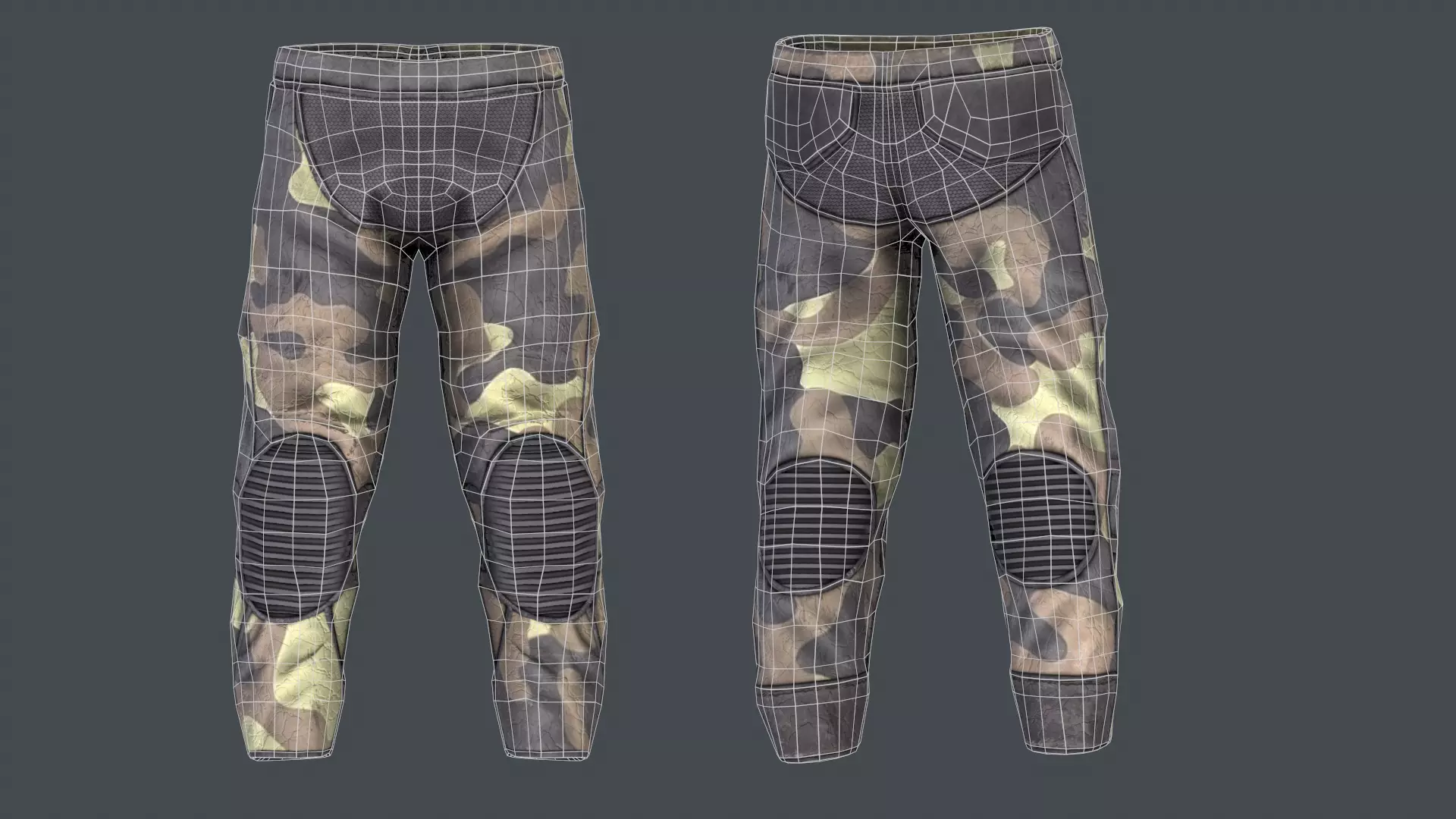 Stalker like hazmat suit Low-poly 3D model_12