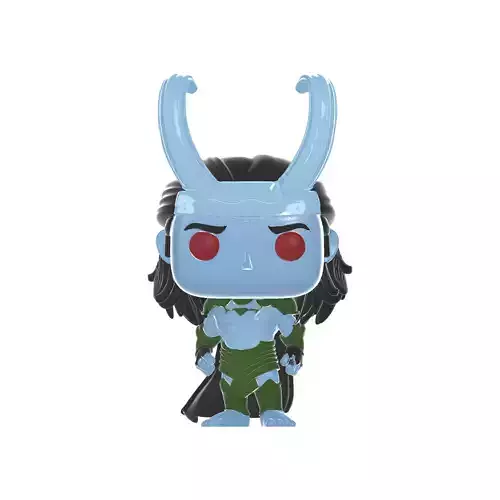 frost loki Horned Figurine Fantasy Frost Warrior