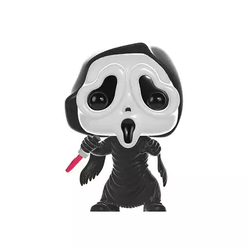 Scream Ghost Mask Figurine