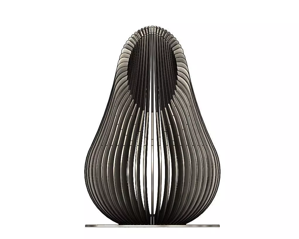 Outdoor Teardrop Fireplace 3D Model 3D print model_1