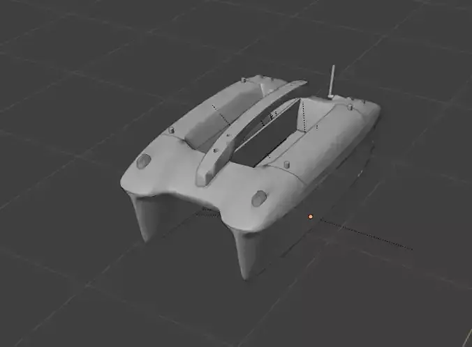3D Bait Boat highly detailed 3D print model