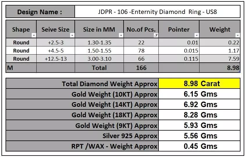Custom Pave Diamond Eternity Ring Wedding Band- Bling Ring Band 3D print model_14