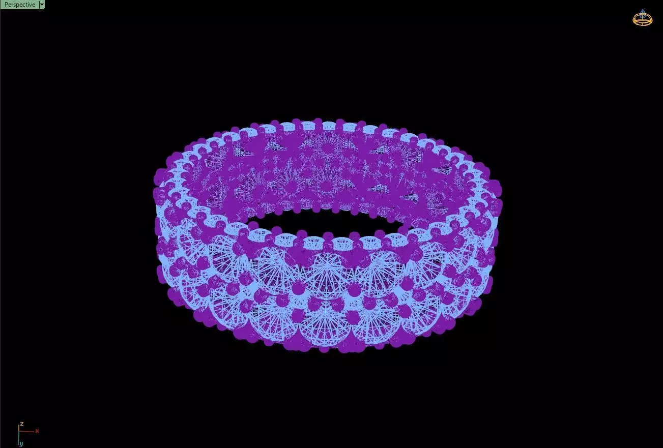 Custom Pave Diamond Eternity Ring Wedding Band- Bling Ring Band 3D print model_12