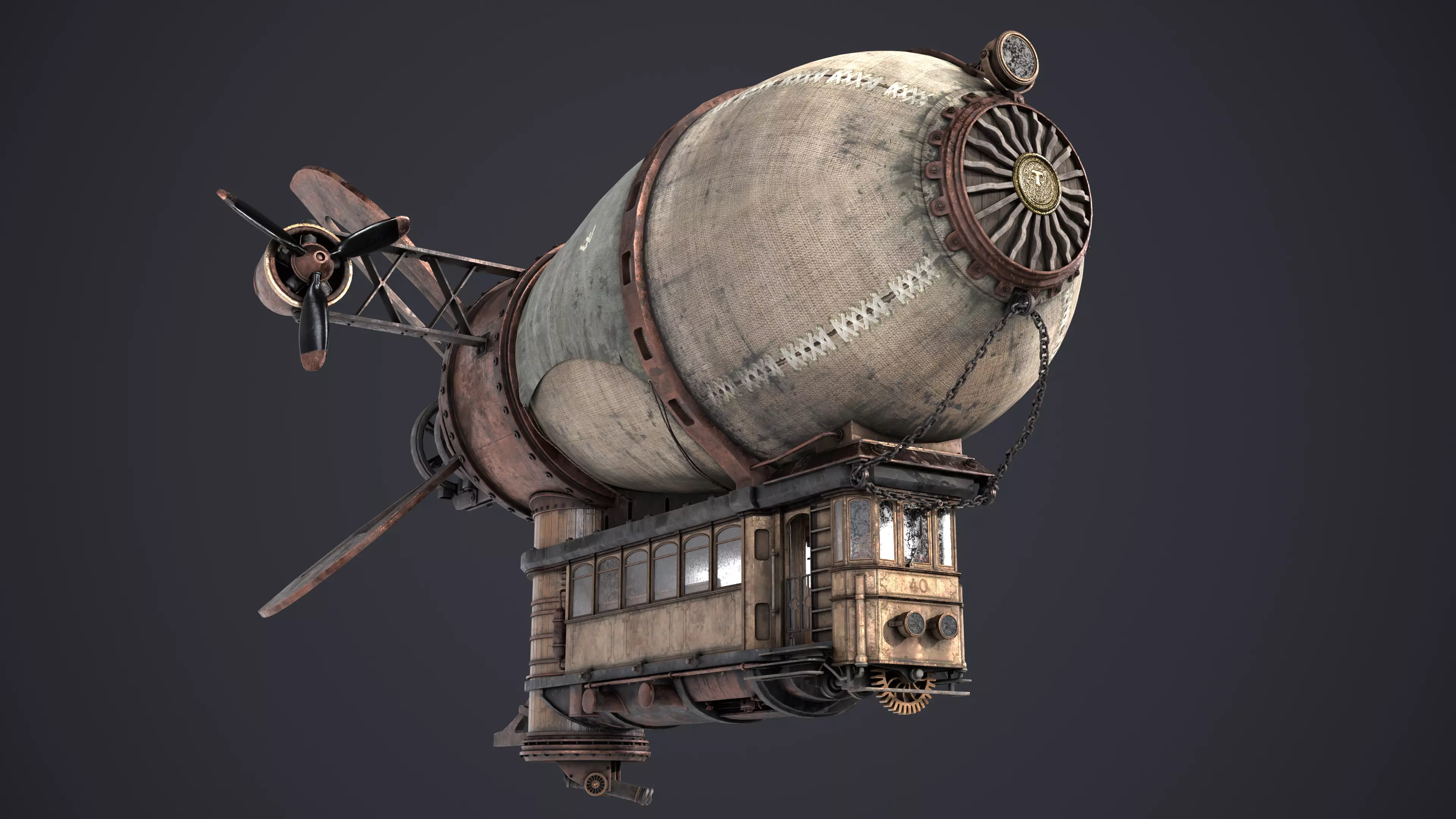 Airship 3D model_8