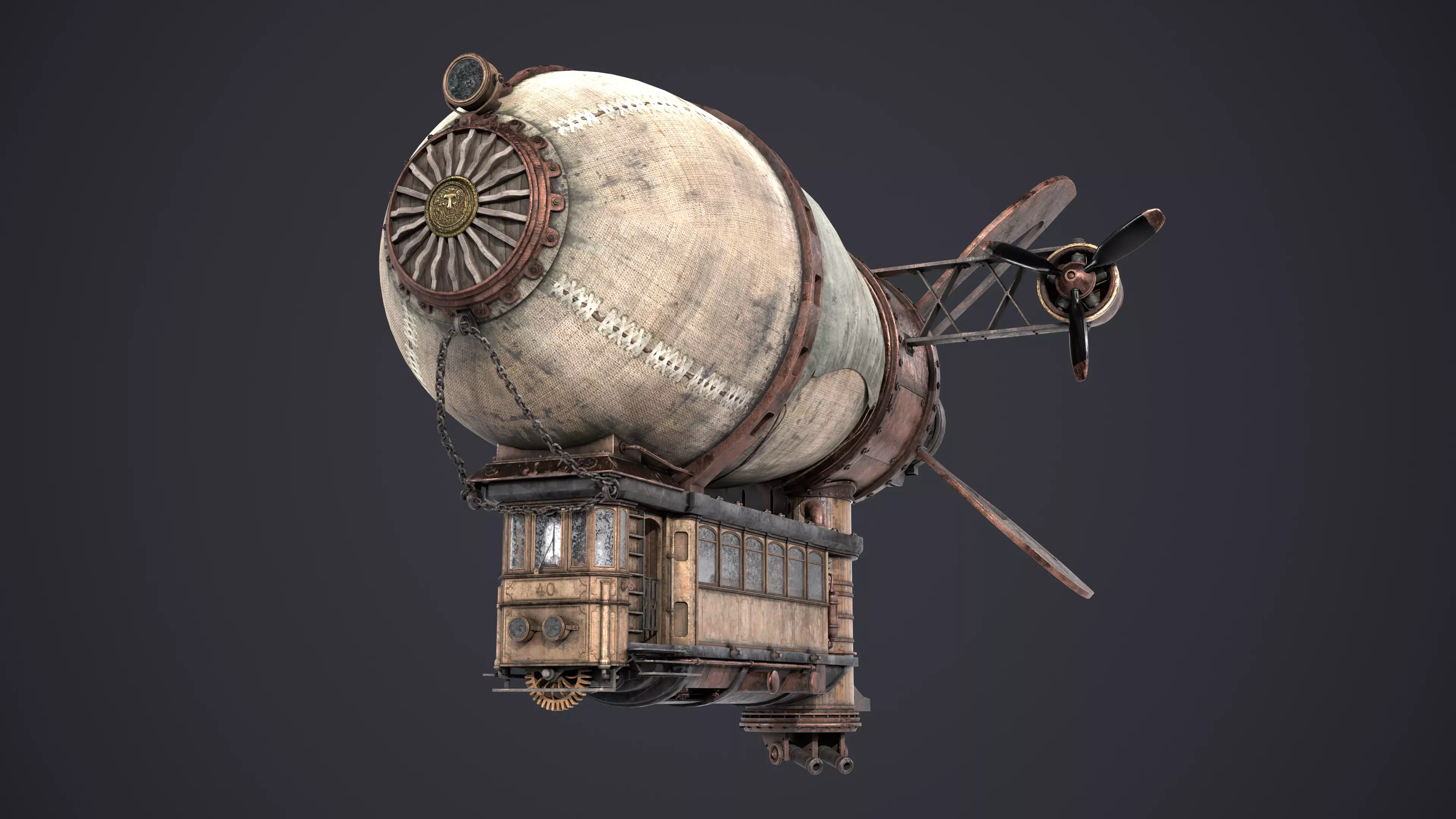 Airship 3D model_1