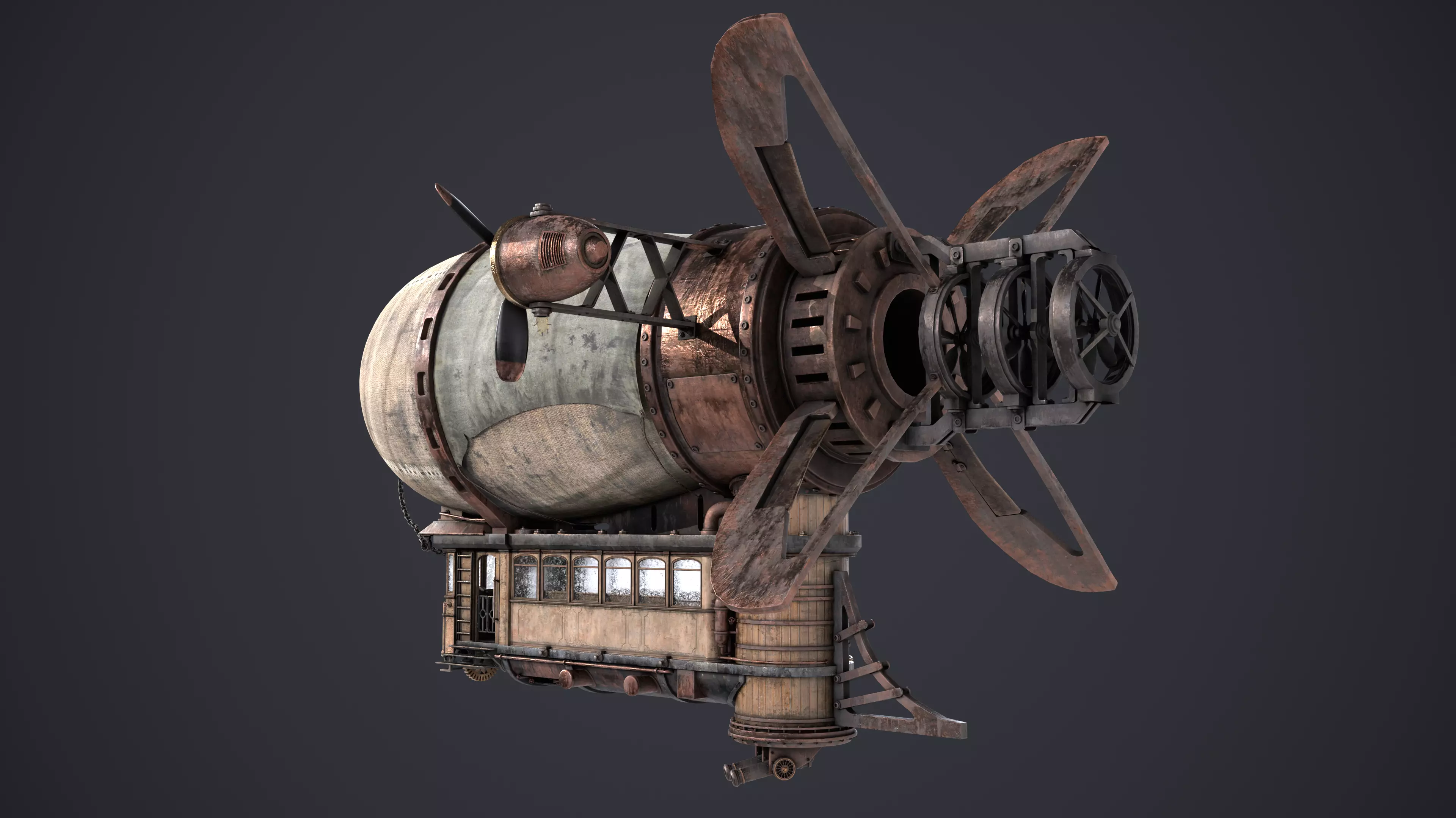 Airship 3D model_4