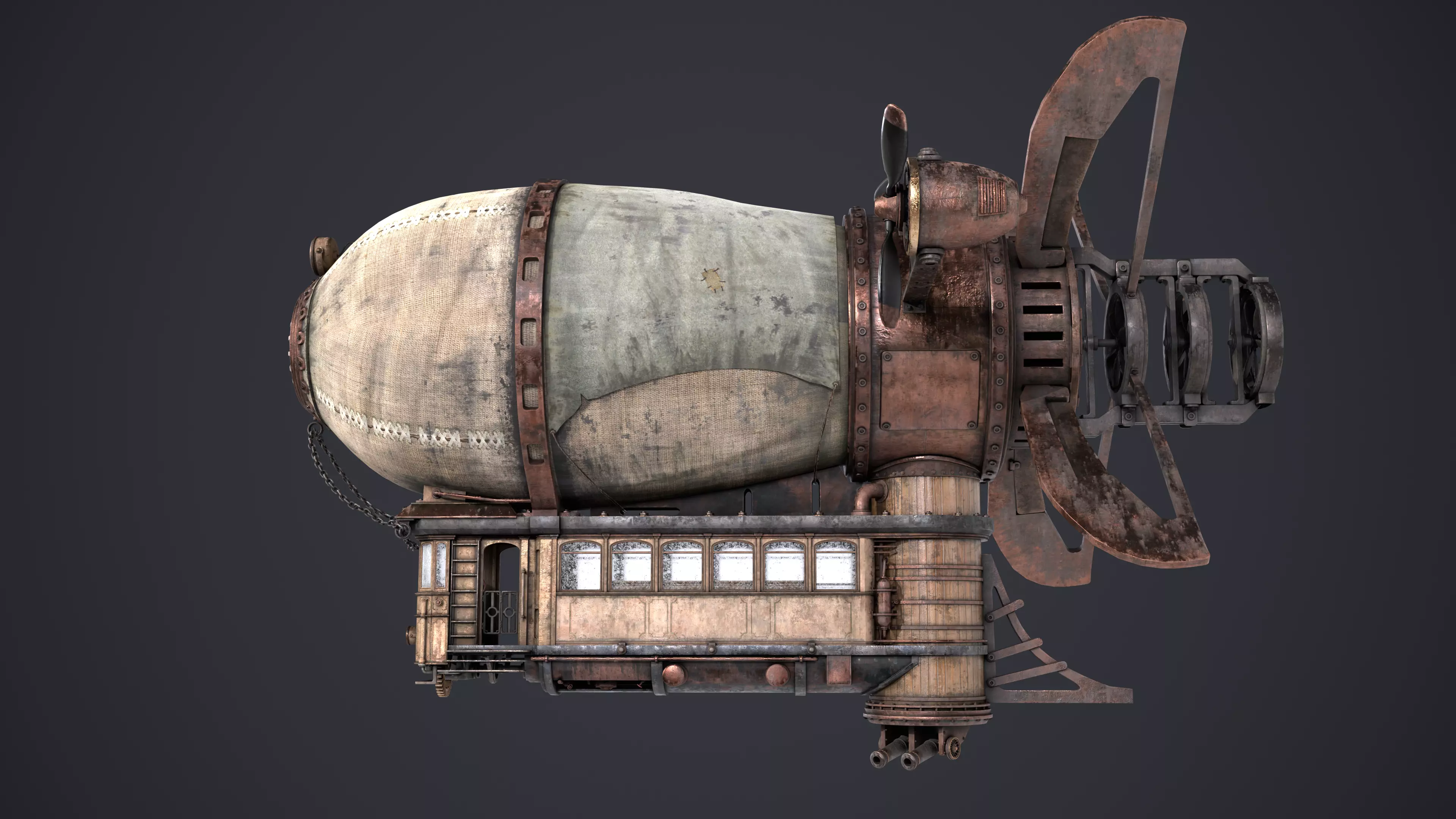 Airship 3D model_3