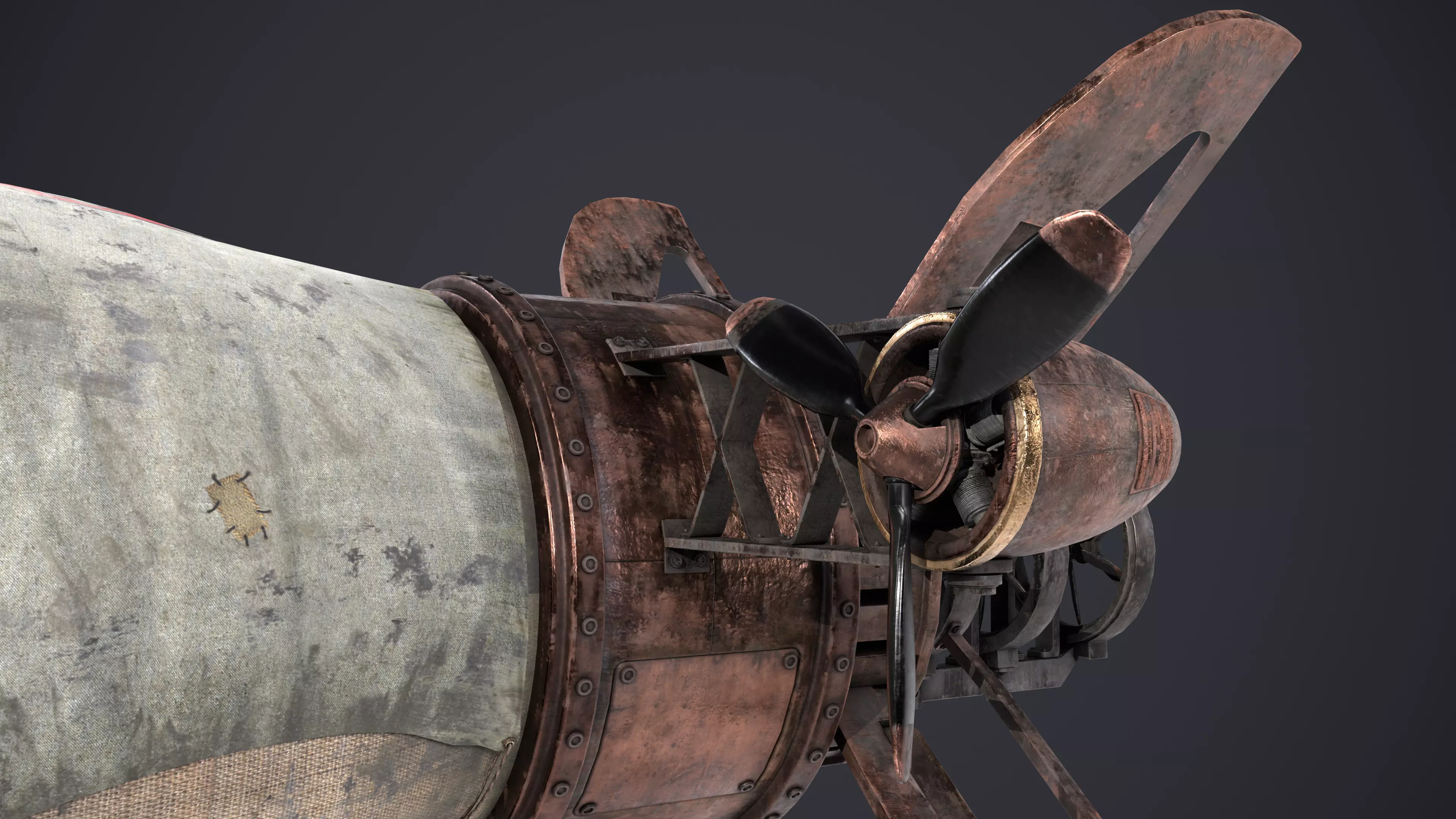 Airship 3D model_11