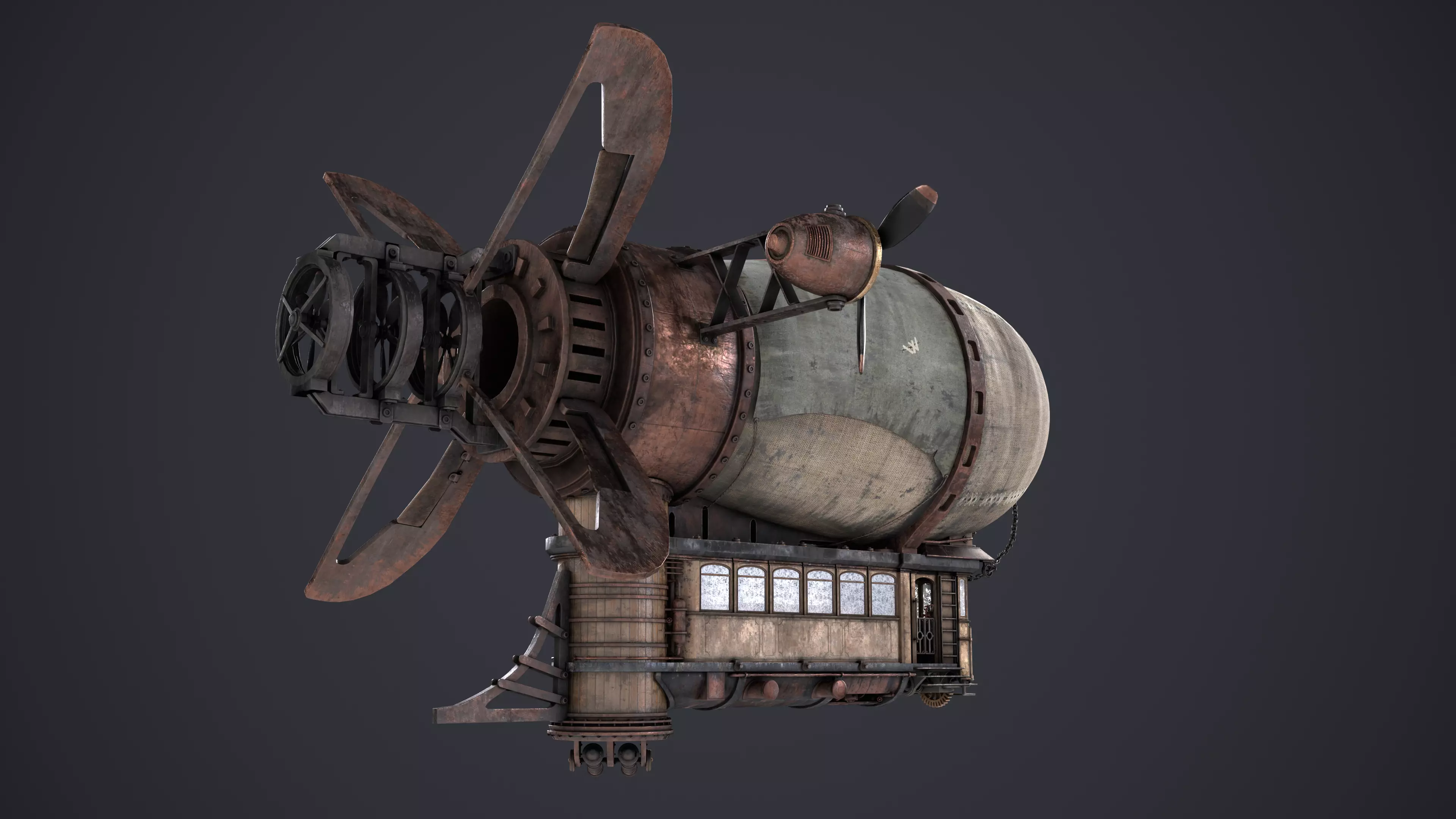 Airship 3D model_6
