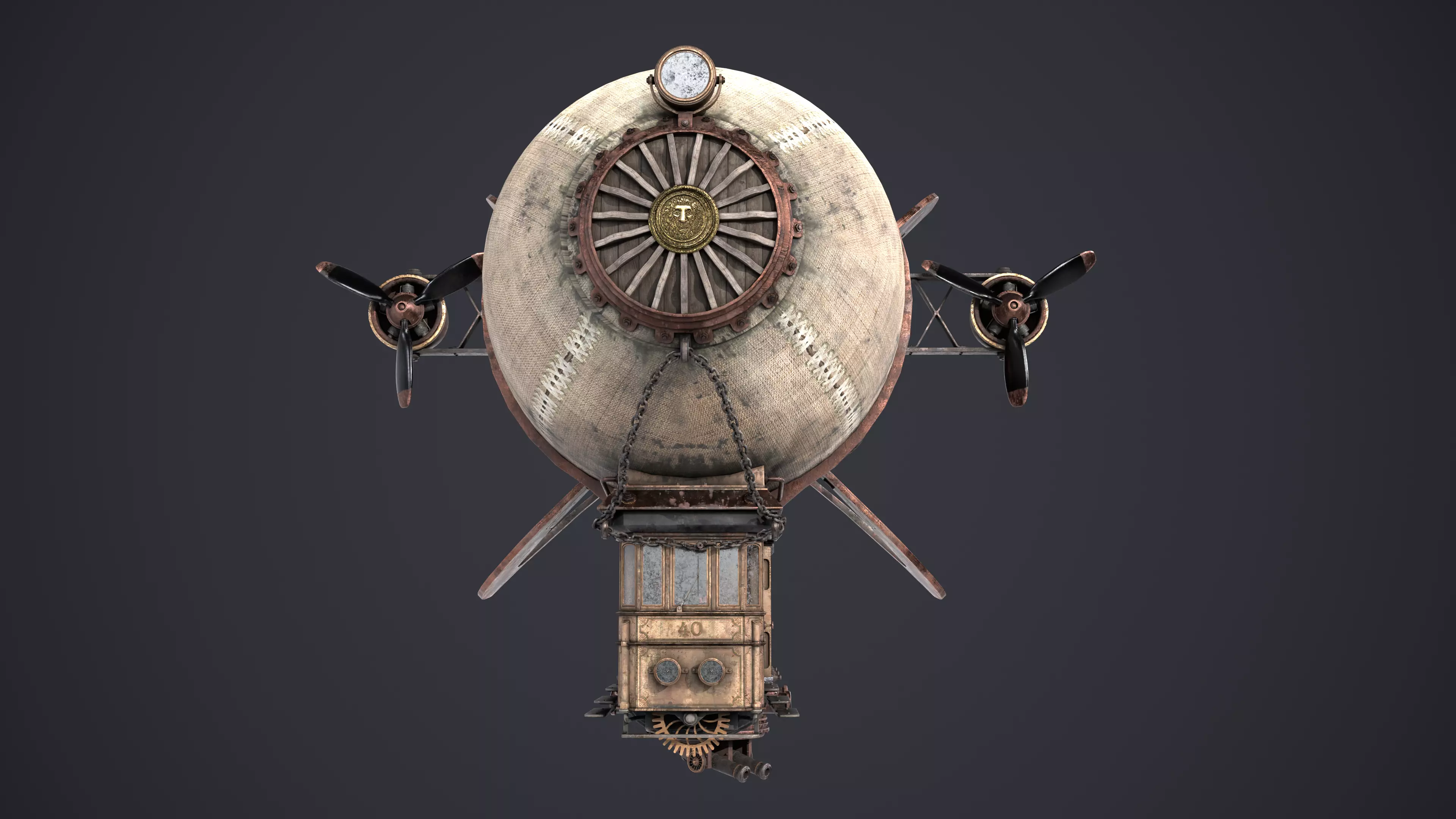 Airship 3D model_9