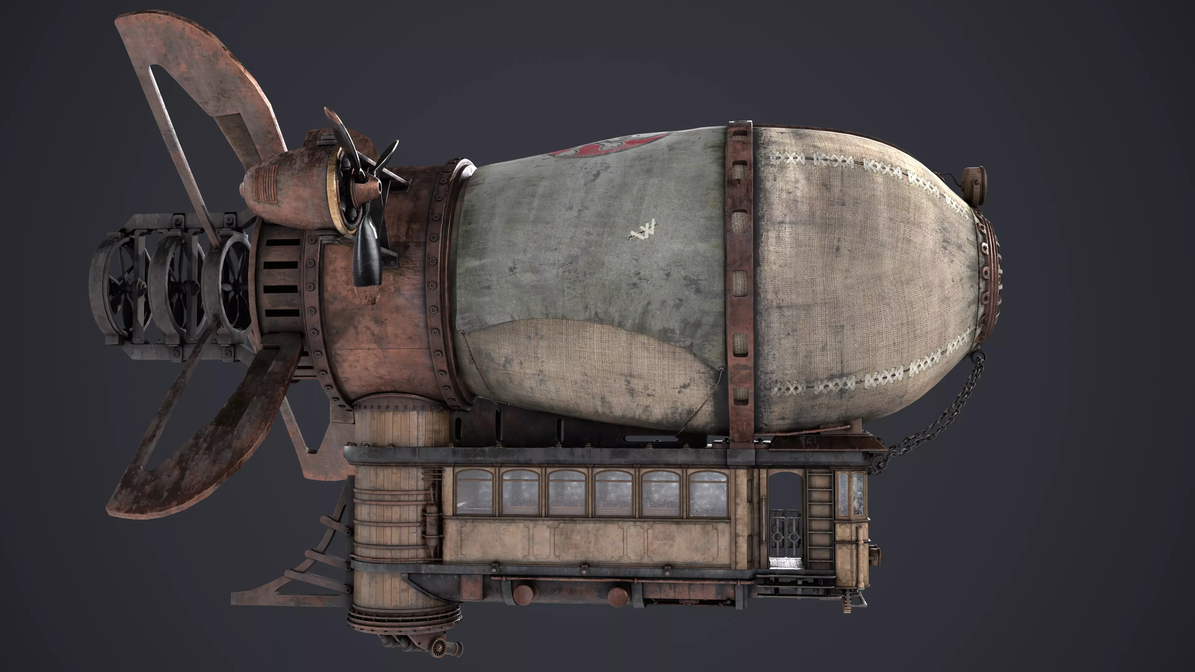 Airship 3D model_7