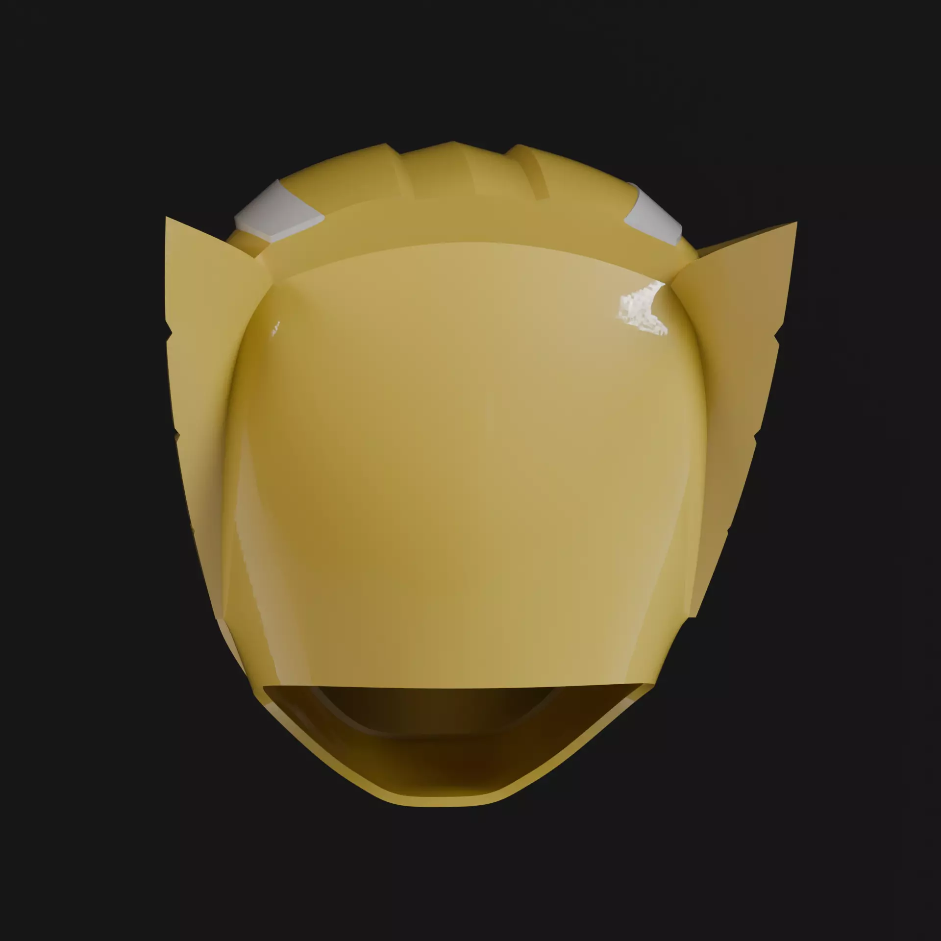 Power Rangers Wild Force Gao Yellow Helmet Wearable model 3D print model_4
