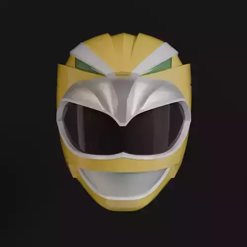 Power Rangers Wild Force  Gao Yellow Helmet Wearable model 3D print model