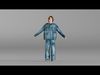 S00030 Young Man in Casual Denim Outfit T Pose HP and LP Low-poly 3D model_1