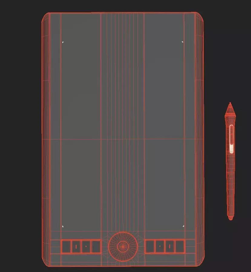 Pen-Tab Low-poly 3D model_4