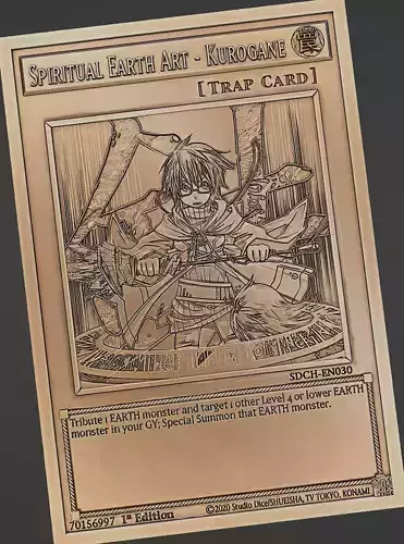 Spiritual Earth Art - Kurogane - yu-gi-oh 3D print model
