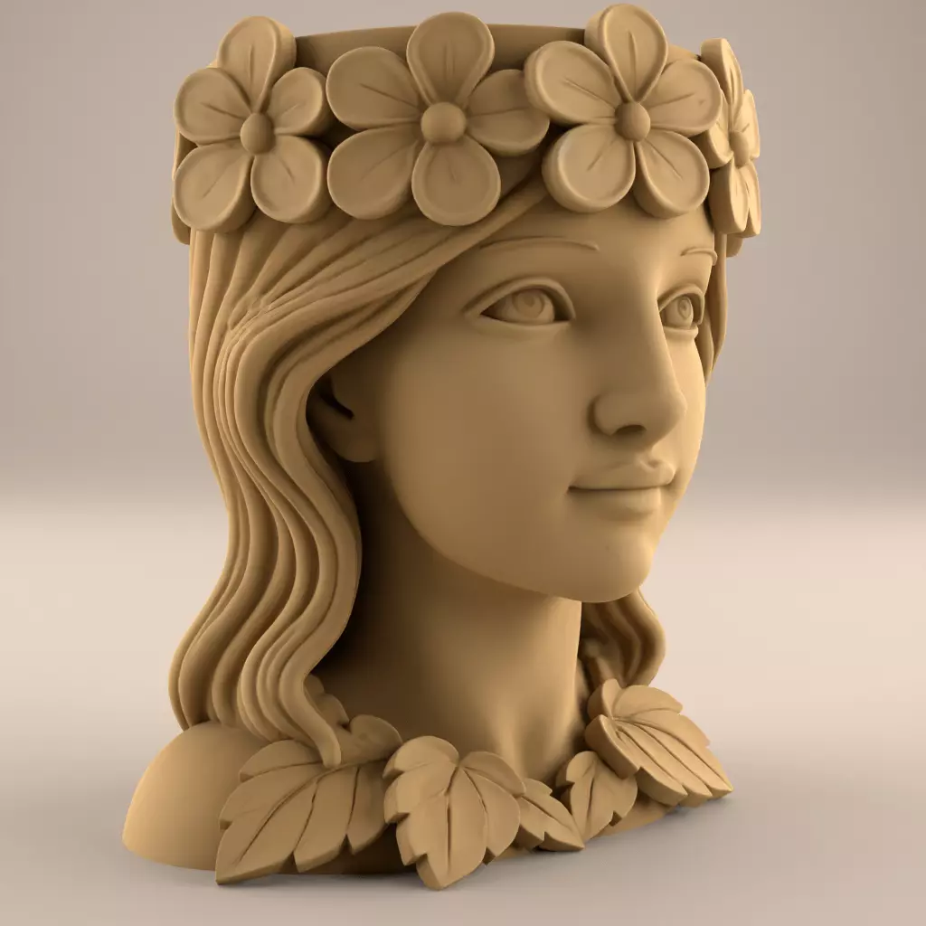 Beauty Planter urn - candy and candle holder 3D print model_6