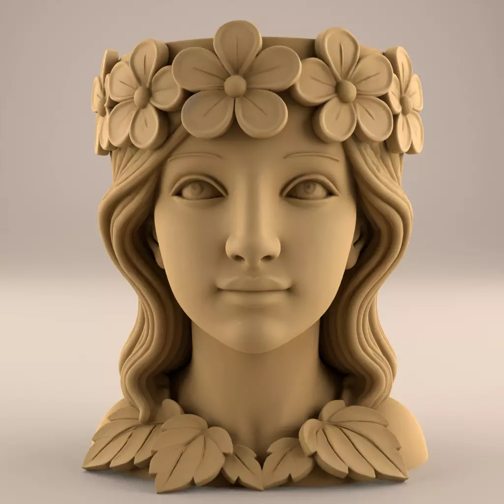 Beauty Planter urn - candy and candle holder 3D print model_1