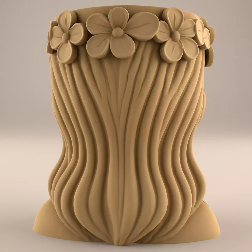 Beauty Planter urn - candy and candle holder 3D print model_4