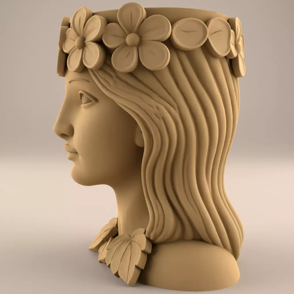 Beauty Planter urn - candy and candle holder 3D print model_3