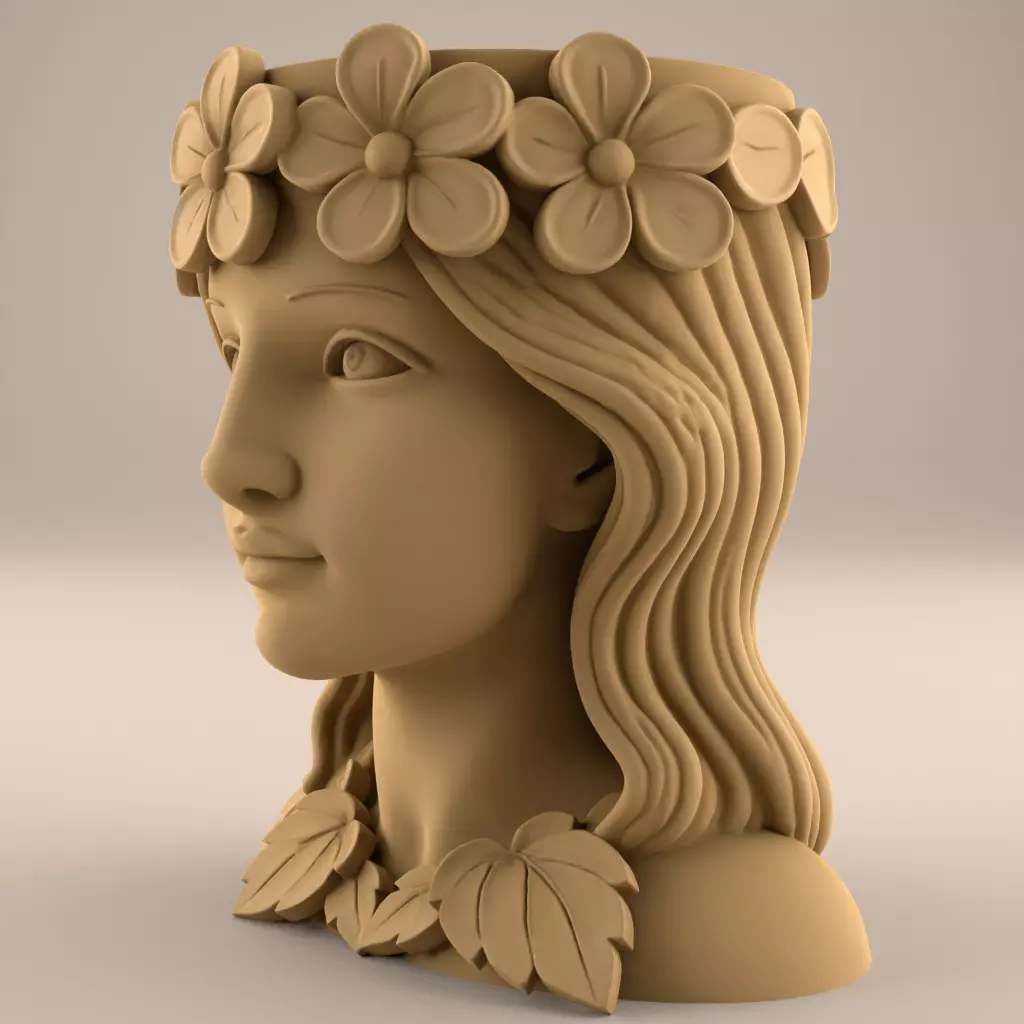 Beauty Planter urn - candy and candle holder 3D print model_2