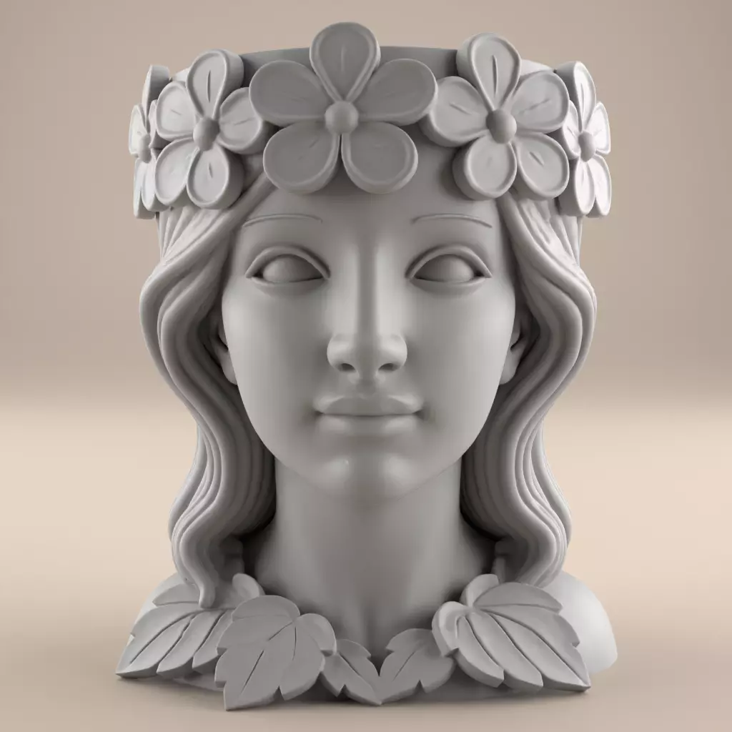 Beauty Planter urn - candy and candle holder 3D print model_0