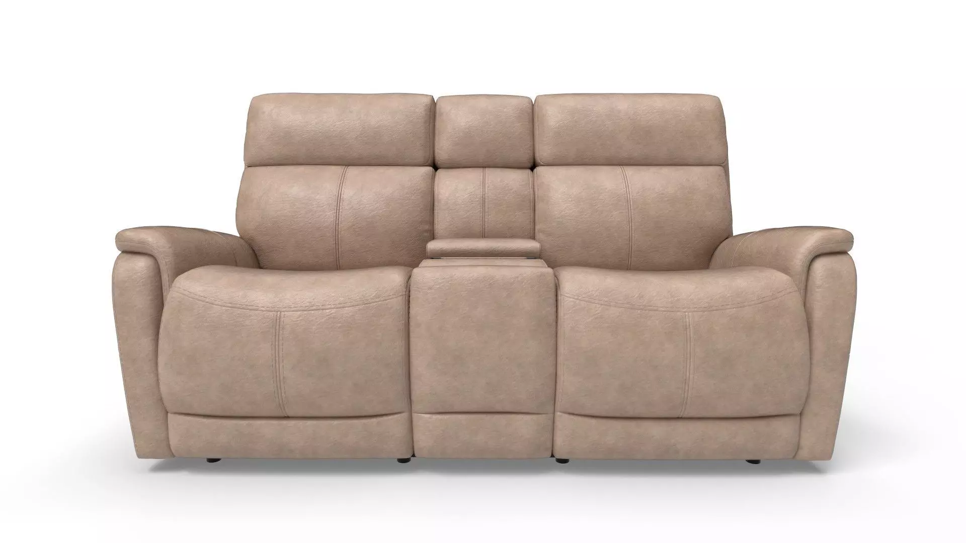 Reclining Loveseat sofa 3D model_0