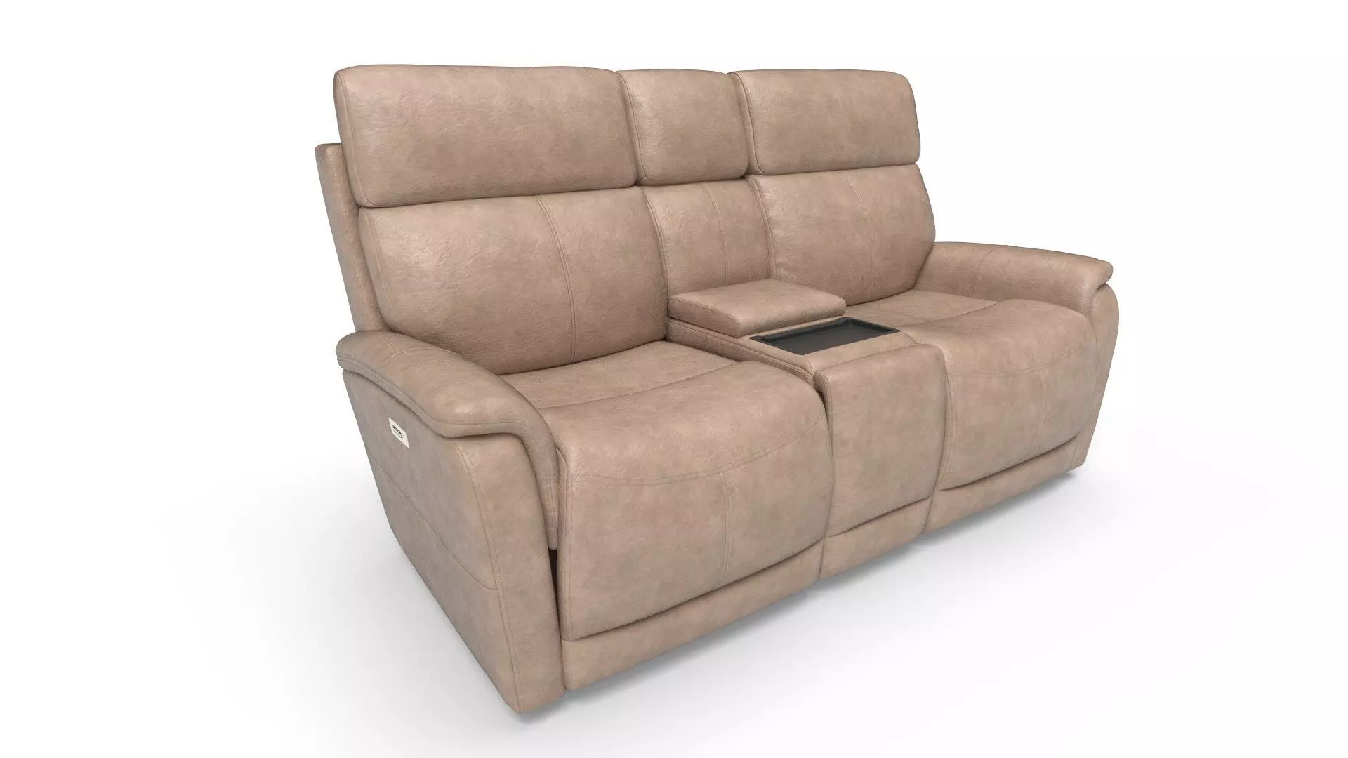 Reclining Loveseat sofa 3D model_1