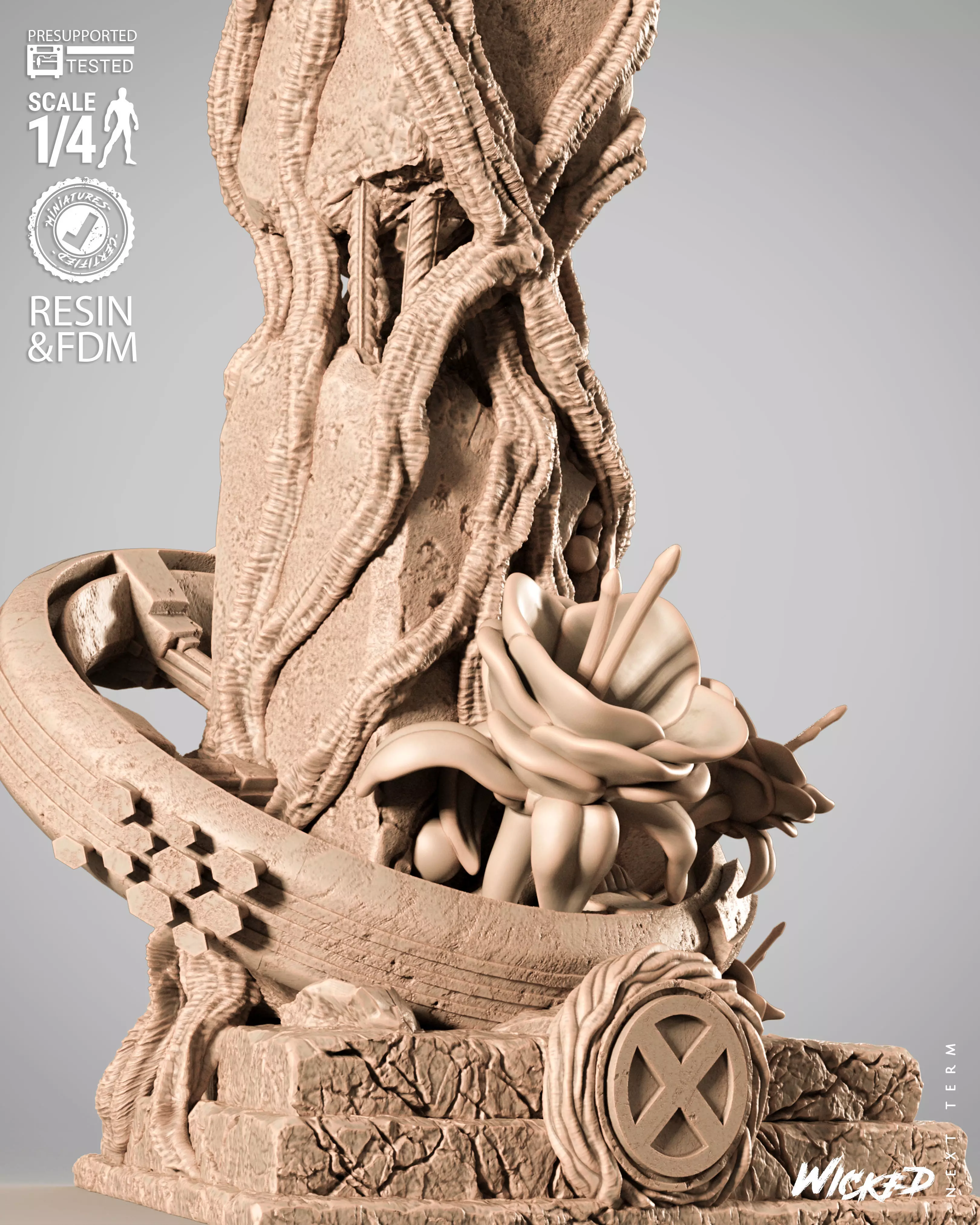 Wicked Marvel Professor Portrait Bust 3D print model_3