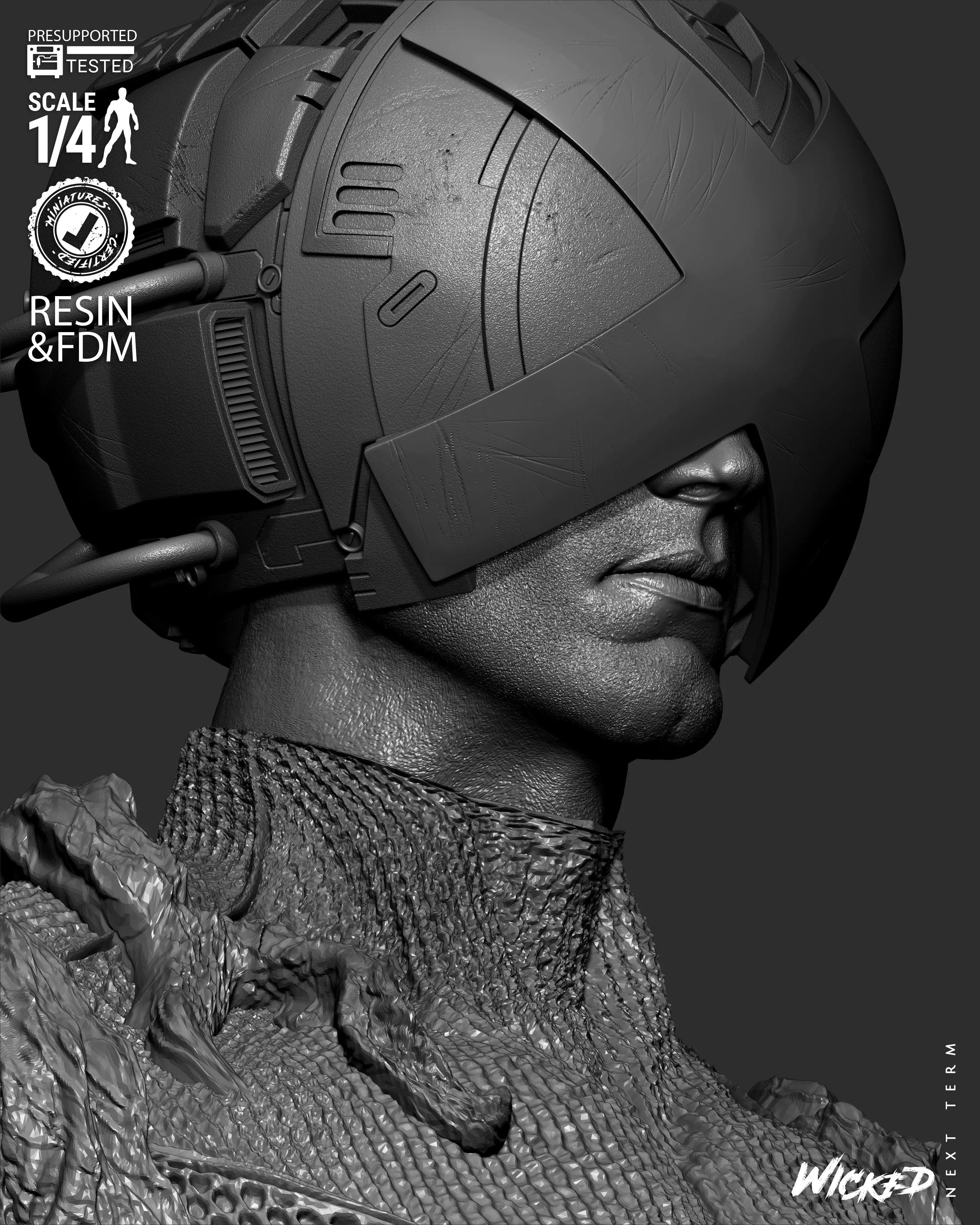 Wicked Marvel Professor Portrait Bust 3D print model_24