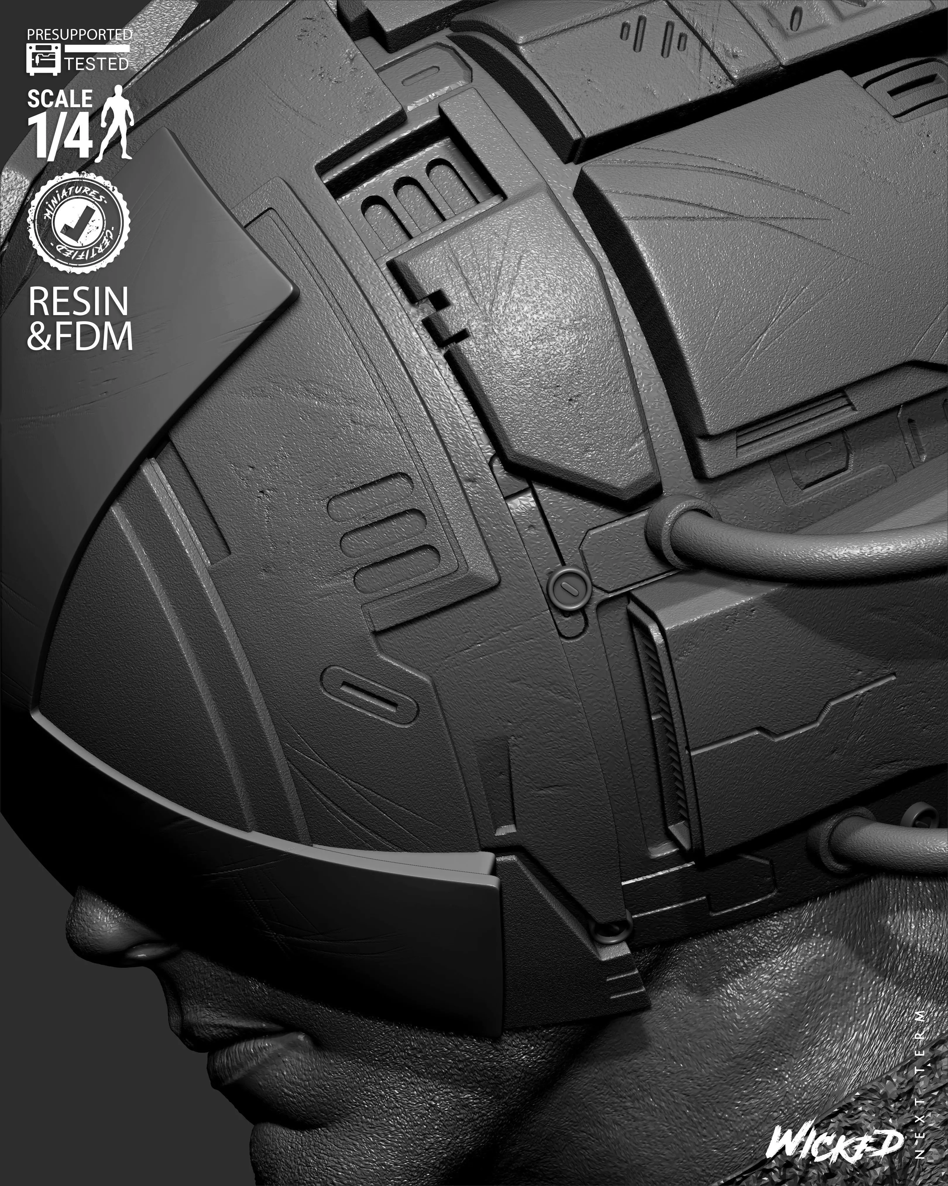 Wicked Marvel Professor Portrait Bust 3D print model_39