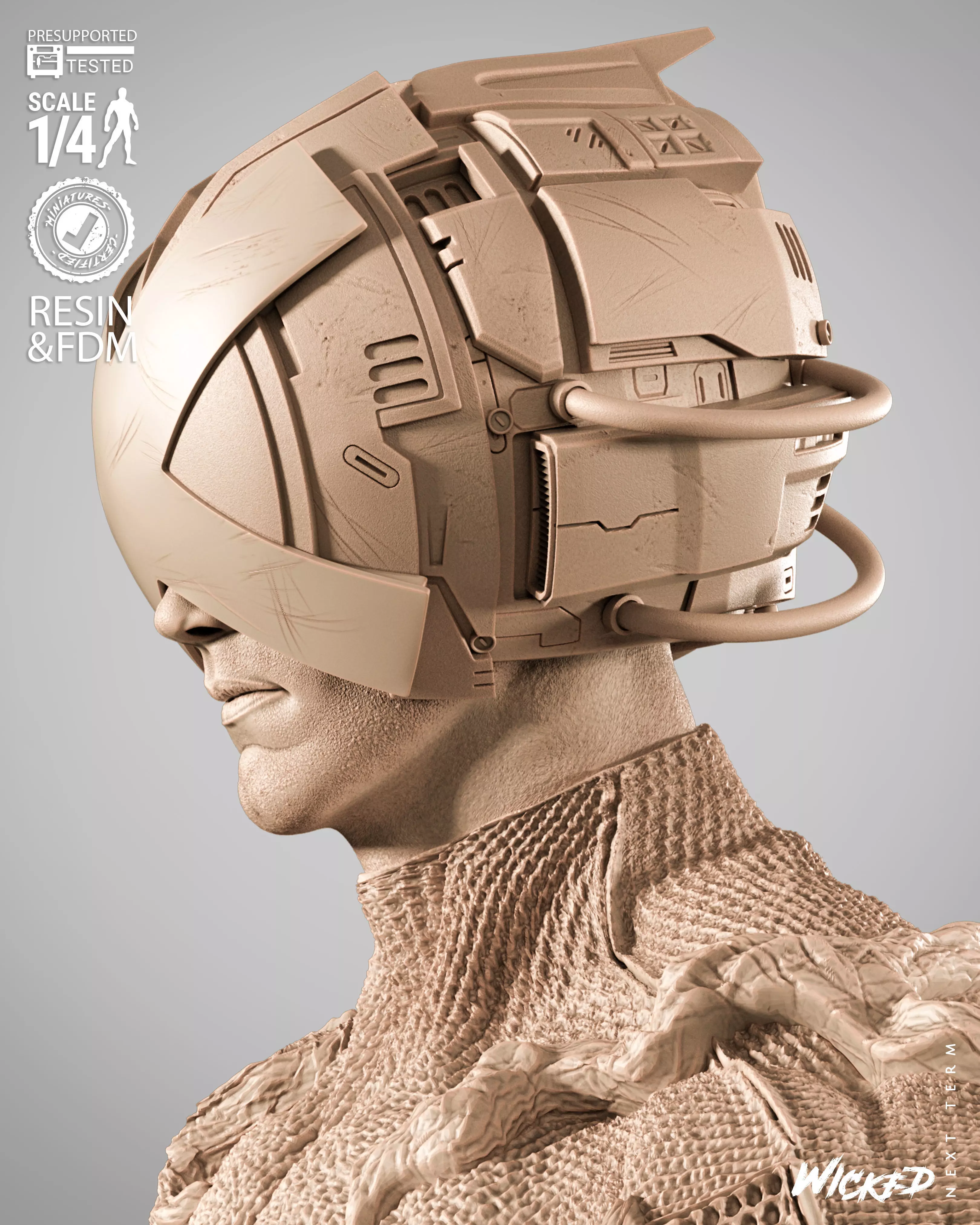 Wicked Marvel Professor Portrait Bust 3D print model_2