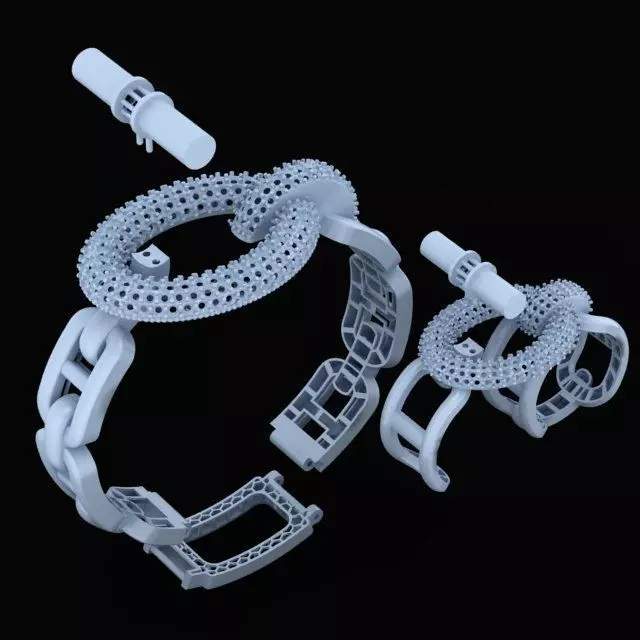  tiffany  gold bracelet 3D print model_0