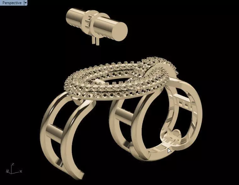  tiffany  gold bracelet 3D print model_2