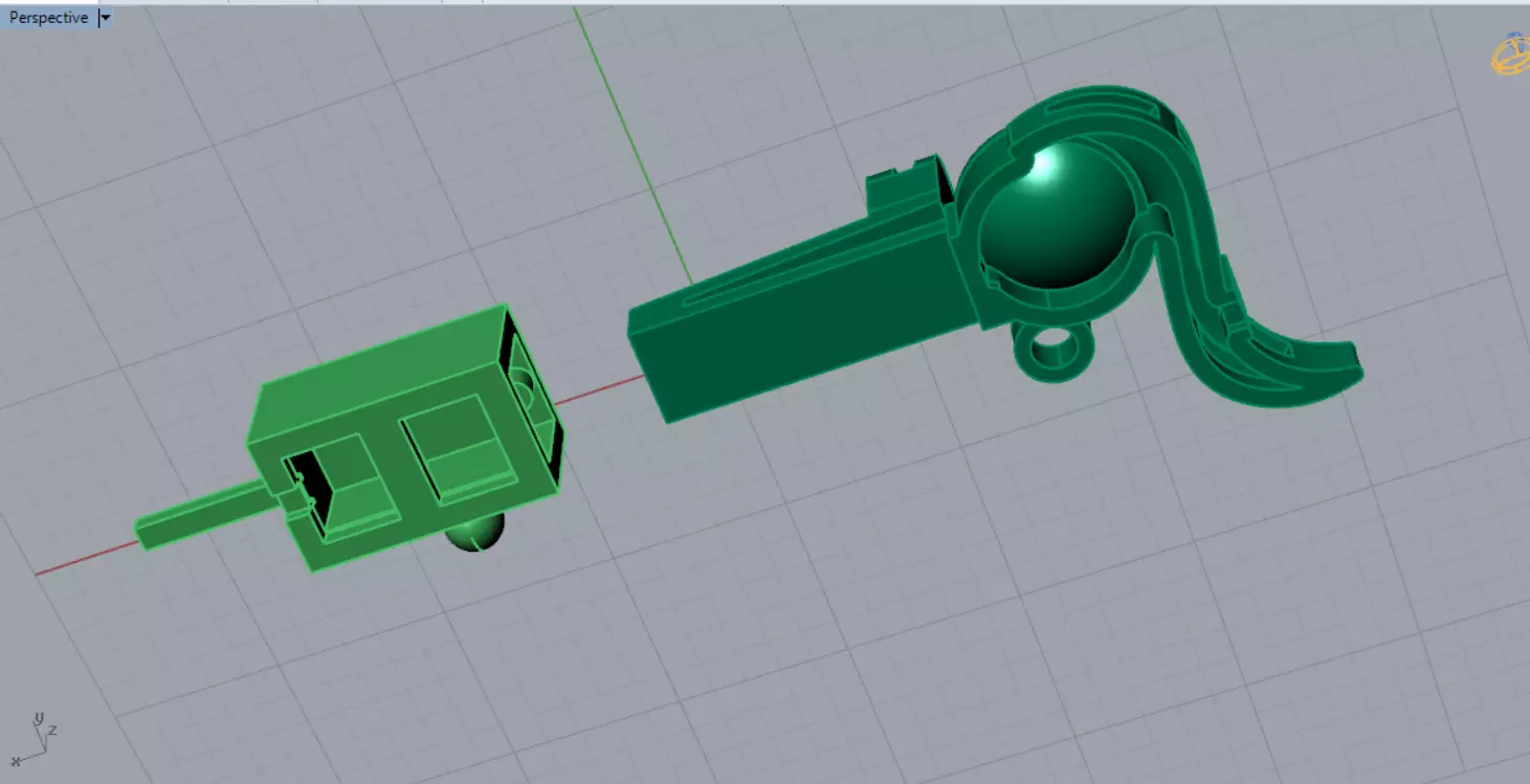 Geometric decorative lock gold and pearl model gl0012 3D print model_6