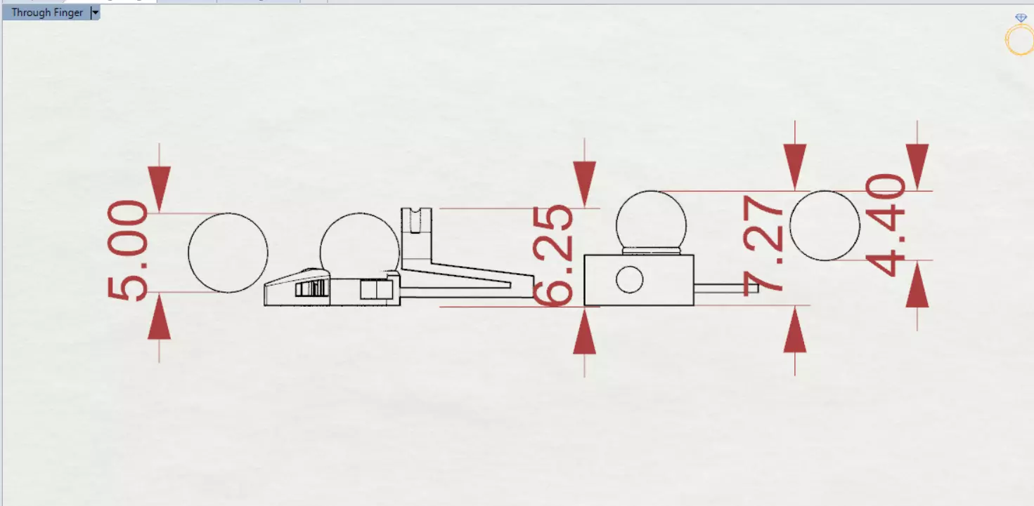 Geometric decorative lock gold and pearl model gl0012 3D print model_24