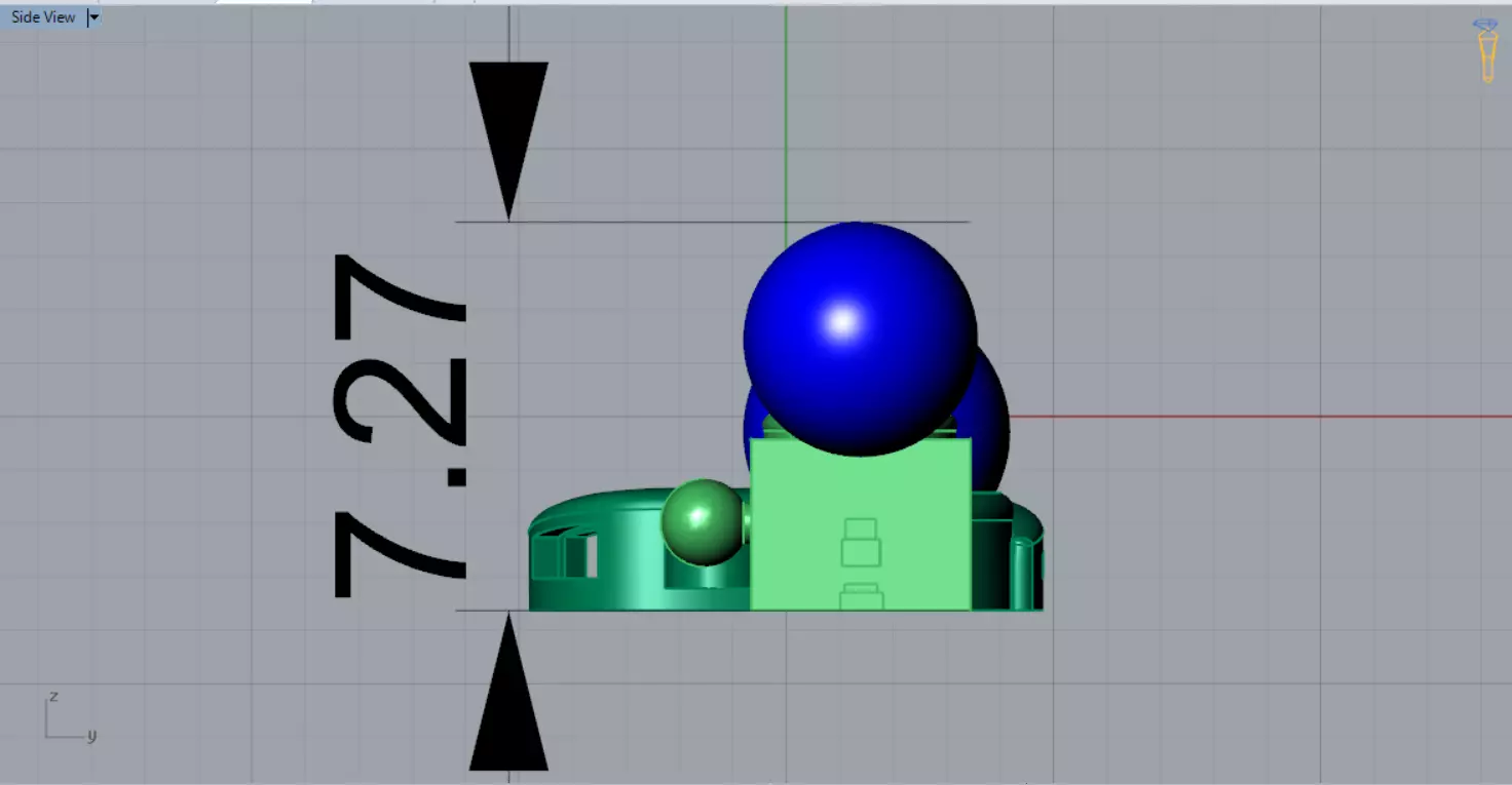 Geometric decorative lock gold and pearl model gl0012 3D print model_13